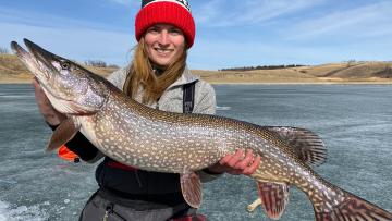 Cayla holding northern pike