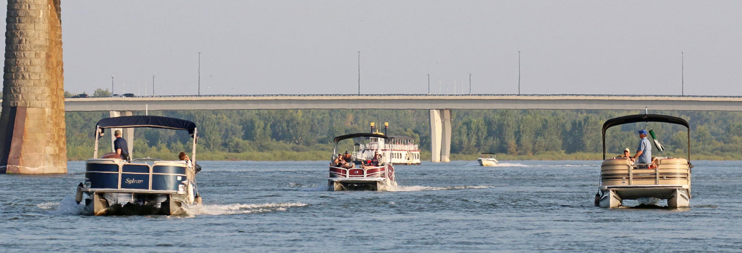 Boats on Missouri River