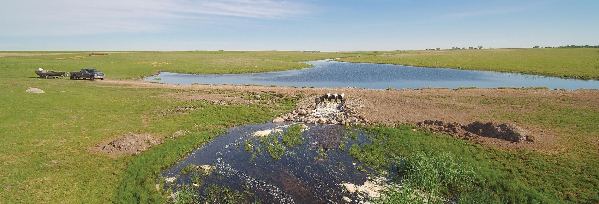 Rice Lake fish barrier