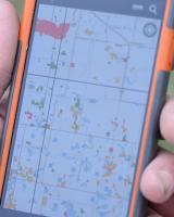 PLOTS map displayed on a smartphone