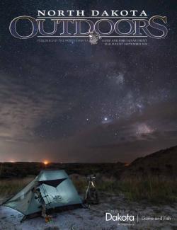 Magazine cover - tent with night sky