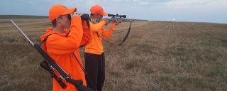 Youth out deer hunting