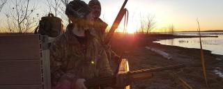 Youth duck hunting