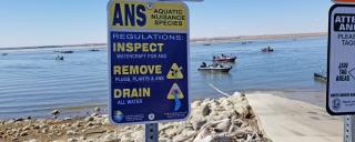 ANS Sign at a Boat Ramp