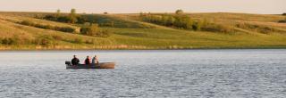 Boat on a lake