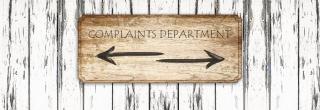 Complaints sign