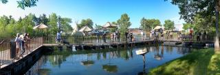 Fishing pier at state fair