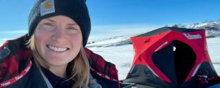Cayla Bendel Ice Fishing