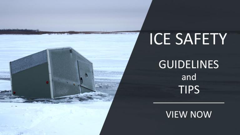 Ice house through ice