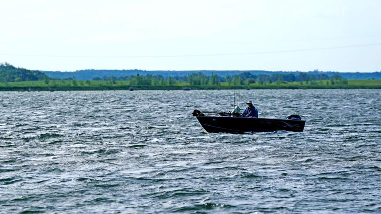 Boat on a lake