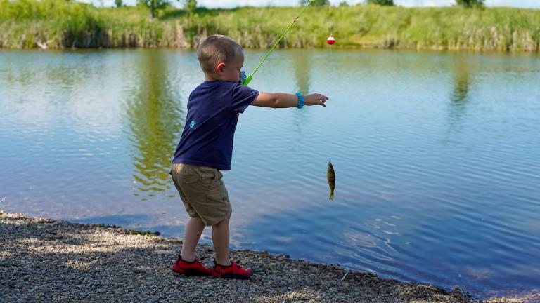 Child fishing