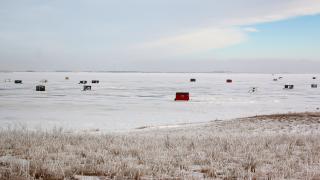 Ice fishing houses