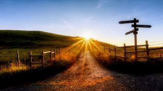 Path with signpost