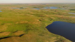 prairie potholes seen from the air
