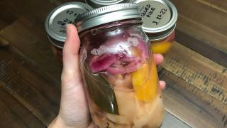 Pickled pike in a jar