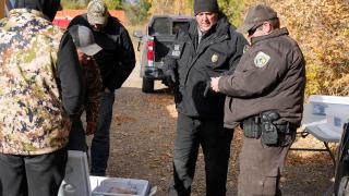 Game Wardens Checking Hunters 