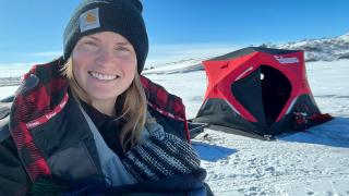 Cayla Bendel Ice Fishing