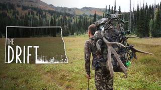 Successful Hunter Packing Out Elk 